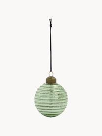 Kerstballen Lolli, set van 6, Groen, lichtgroen, Ø 6 x H 7 cm