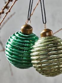 Kerstballen Lolli, set van 6, Groen, lichtgroen, Ø 6 x H 7 cm