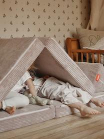 Sofá infantil modular artesanal de pana Mila, Tapizado: pana (100% poliéster) Alt, Pana rosa claro, An 130 x F 65 cm
