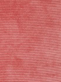 Corduroy poef Cordone, Bekleding: corduroy (96% polyester, , Roze, Ø 50 x H 30 cm