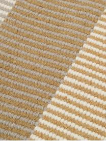 Pruhovaný ručne tkaný vlnený kelim koberec Devise, Viacfarebná