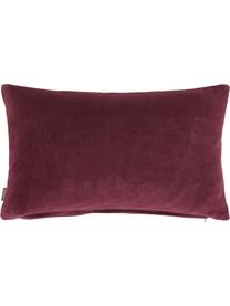 Coussin rectangulaire velours Giraffe, Bordeaux, couleur dorée