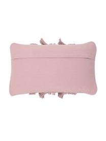 Housse de coussin rectangulaire bohème Monika, Vieux rose