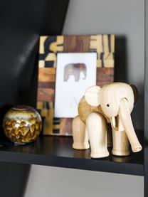 Figura decorativa Elefant, Madera de roble, Marrón claro, An 17 x Al 12 cm