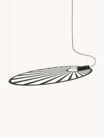Lámpara de techo artesanal grande Emi, Cable: plástico, Negro, An 110 x F 80 cm