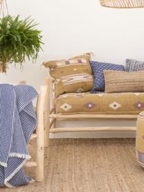 Poszewka na poduszkę z wypukłym wzorem Royal, Bawełna, Niebieski, S 45 x D 45 cm