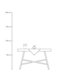 Mobiele dimbare outdoor tafellamp Voice met luidspreker en kleurwisseling, Lampenkap: kunststof, Decoratie: metaal, Wit, B 18 x H 23 cm