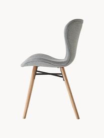 Chaises rembourrées Batilda, 2 pièces, Tissu gris, larg. 47 x prof. 53 cm