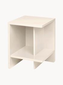 Nachttisch Tenna, Mitteldichte Holzfaserplatte (MDF), lackiert, Off White, links offen, B 38 x H 52 cm