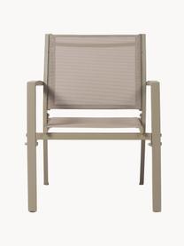 Outdoor loungeset Trent, 4-delig, Frame: gepoedercoat aluminium, Zitvlak: textiel, Tafelblad: glas, Beige, Set met verschillende formaten