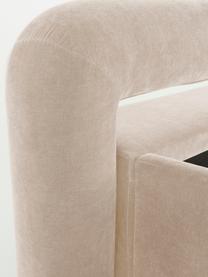Cama tapizada Komoro, Tapizado: poliéster (texturizado) A, Estructura: madera de pino maciza, Tejido beige, An 160 x L 200 cm