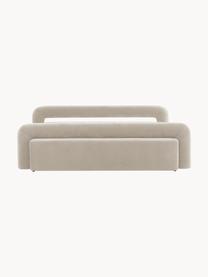 Gestoffeerd bed Komoro, Bekleding: polyester (gestructureerd, Frame: massief grenenhout, Geweven stof beige, B 160 x L 200 cm