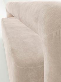 Polsterbett Komoro, Bezug: Polyester (Strukturstoff), Korpus: Massives Kiefernholz, Webstoff Hellbeige, B 160 x L 200 cm