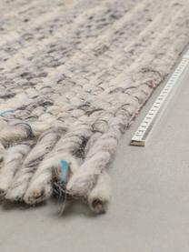 Tapis en laine girs/beige Frills, Tons gris, beige