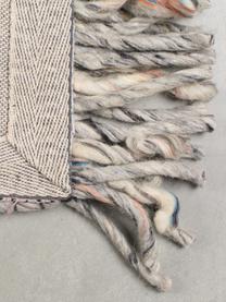 Tapis en laine girs/beige Frills, Tons gris, beige