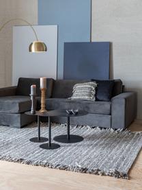 Vlnený koberec v sivo-béžovej farbe so strapcami Frills, Odtiene sivej, béžová