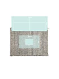 Tapis en laine girs/beige Frills, Tons gris, beige