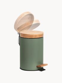 Poubelle Tallin, Vert sauge, bois clair, 3 L