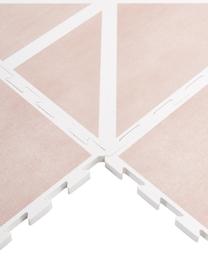 Set de alfombra de juegos Nordic, 18 pzas., Espuma (EVAC), libre de productos tóxicos, Rosa, blanco crema, An 120 x L 180 cm