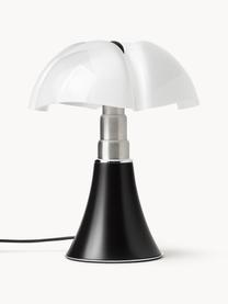 Lampada da tavolo a LED con luce regolabile Pipistrello, Struttura: metallo, alluminio laccat, Marrone scuro opaco, Ø 27 x Alt. 35 cm