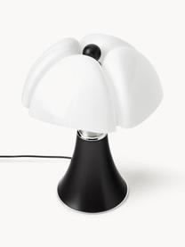 Lampada da tavolo a LED con luce regolabile Pipistrello, Struttura: metallo, alluminio laccat, Marrone scuro opaco, Ø 27 x Alt. 35 cm