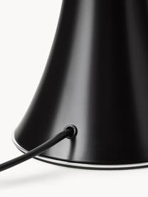 Lampa stołowa LED z funkcją przyciemniania Pipistrello, Stelaż: metal, aluminium, lakiero, Ciemny brązowy, matowy, Ø 27 x W 35 cm