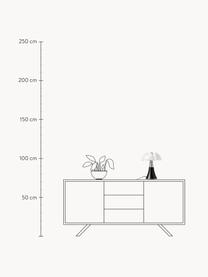 Lampada da tavolo a LED con luce regolabile Pipistrello, Struttura: metallo, alluminio laccat, Marrone scuro opaco, Ø 27 x Alt. 35 cm