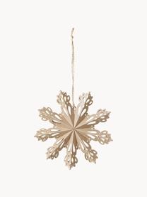 Flocon de neige décoratif Snowflake, Carton, Beige, Ø 15 cm