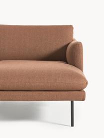 Canapé d'angle Moby, Tissu nougat, larg. 280 x prof. 160 cm, méridienne à gauche