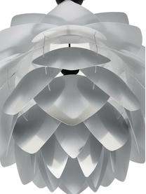 Lámpara de techo Silvia, kit de montaje, Pantalla: polipropileno, Anclaje: plástico, Cable: cubierto en tela, Colores de acero, Ø 50 x Al 41 cm