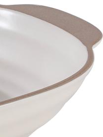 Fuente horno ovalada Clyde, Gres, Blanco crema, beige, L 32 x An 20 cm