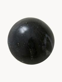 Patère en marbre Alton, Marbre, Noir, marbré, Ø 3 x prof. 5 cm