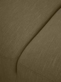 Ecksofa Melva (4-Sitzer), Bezug: 100% Polyester Der hochwe, Gestell: Massives Kiefernholz, FSC, Füße: Kunststoff, Webstoff Olivgrün, B 319 x T 196 cm, Eckteil links