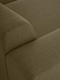 Ecksofa Melva (4-Sitzer), Bezug: 100% Polyester Der hochwe, Gestell: Massives Kiefernholz, Spa, Füße: Kunststoff Dieses Produkt, Webstoff Olivgrün, B 319 x T 196 cm, Eckteil links