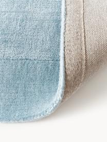 Kurzflor-Teppich Kari, 100 % Polyester, GRS-zertifiziert, Blautöne, B 80 x L 150 cm (Grösse XS)
