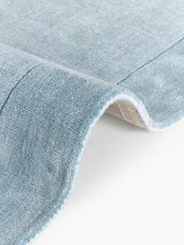 Laagpolig vloerkleed Kari, 100% polyester, GRS-gecertificeerd, Blauwtinten, B 80 x L 150 cm (maat XS)