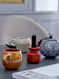 Opbergpot Ebba, Pot: keramiek, Zwart, grijs, Ø 11 x H 13 cm