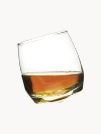 Poháre na whiskey Rocking, 6 ks, Ručne fúkané sklo, Priehľadná, Ø 7 x V 9 cm, 200 ml