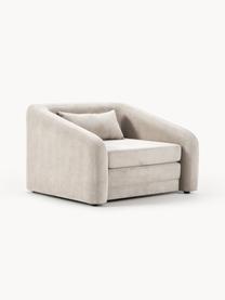 Fauteuil convertible Eliot, Tissu blanc cassé, larg. 100 x prof. 94 cm