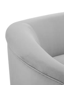 Samt-Nierensofa Gatsby (3-Sitzer) in Grau, Bezug: Samt (Polyester) 25.000 S, Gestell: Massives Eukalyptusholz, Samt Grau, B 245 x T 102 cm