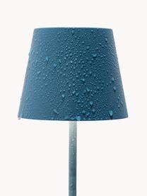 Lampe à poser LED mobile Poldina, intensité lumineuse variable, Bleu pétrole, mat, Ø 11 x haut. 38 cm