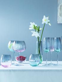 Ručně vyrobené sklenice s barevným přechodem Dusk, 2 ks, Sklo, Zelená, šedá, Ø 9 cm, V 10 cm, 425 ml