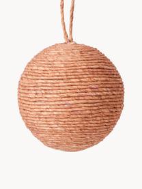 Palline albero di Natale Carol 4 pz, Filo di carta, Peach, Ø 8 cm