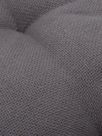 Cojín de asiento con flecos Prague, Gris antracita, An 40 x L 40 cm