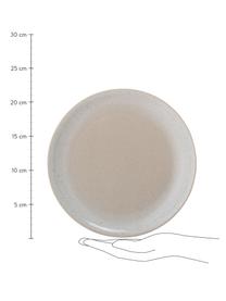 Platos postre esmaltados artesanalmente Taupe, 2 uds., Gres, Gris, beige, Ø 22 cm