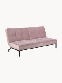 Samt-Schlafsofa Perugia (3-Sitzer), Bezug: Polyester Der hochwertige, Samt Altrosa, B 198 x T 95 cm