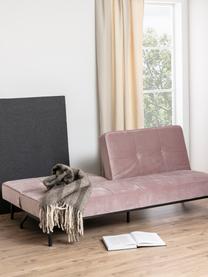 Samt-Schlafsofa Perugia (3-Sitzer), Bezug: Polyester Der hochwertige, Samt Altrosa, B 198 x T 95 cm