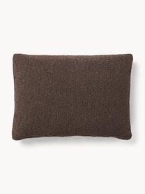 Bouclé-Sofa-Kissen Tribeca, Hülle: Bouclé (93 % Polyester, 6, Bouclé Dunkelbraun, B 50 x L 70 cm