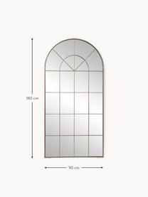 Espejo de pie ventana Clarita, Parte trasera: tablero de fibras de dens, Espejo: cristal, Dorado, An 90 x Al 180 cm