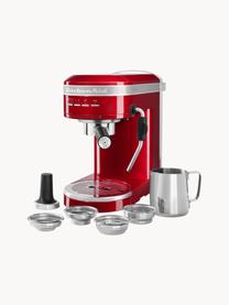 Espressomaschine Artisan, Gehäuse: Edelstahl, Rot, glänzend, B 34 x H 29 cm